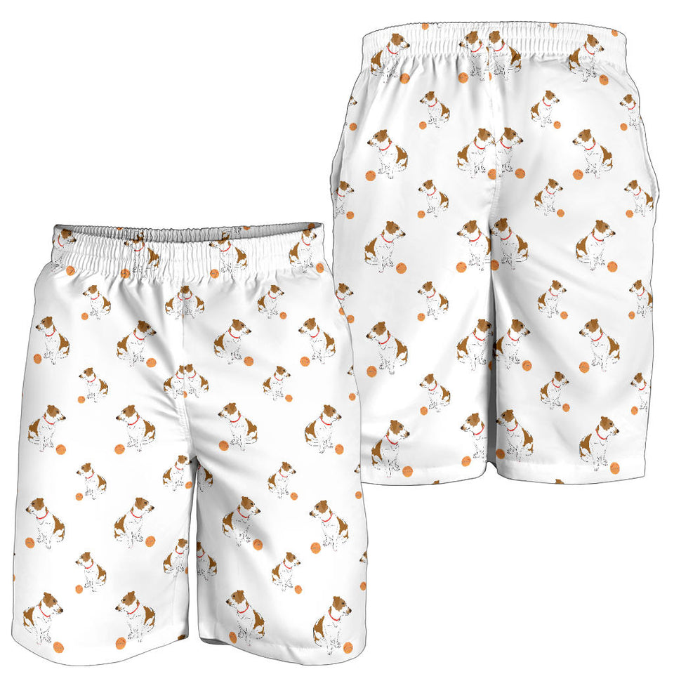 Jack Russel Pattern Print Design 05 Men Shorts