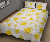 Sun pattern Quilt Bed Set