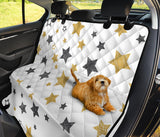 Hand Drawn Gold Black Star Pattern Dog Car Seat Covers
