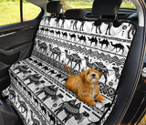 Camel Polynesian Tribal Pattern Dog Car Seat Covers