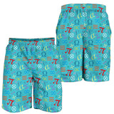 Math Pattern Print Design 02 Men Shorts