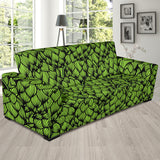 Green Hop Pattern Sofa Slipcover