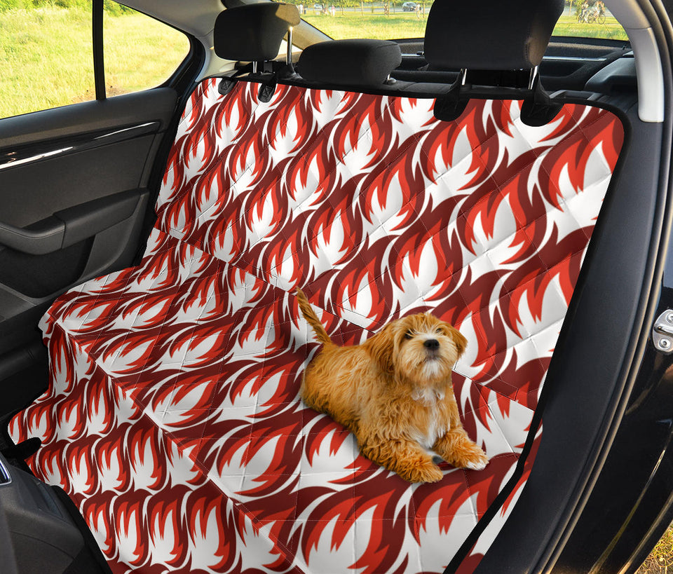 Fire Flame Symbol Design Pattern Dog Car Seat Covers