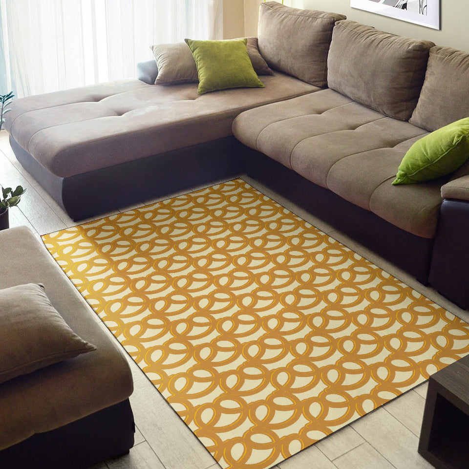 Pretzels Pattern Print Design 01 Area Rug
