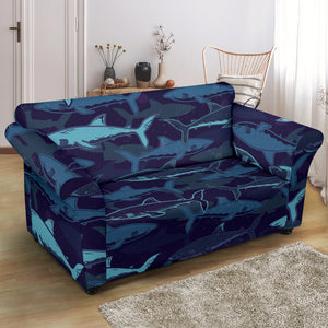 Shark Pattern Loveseat Couch Slipcover