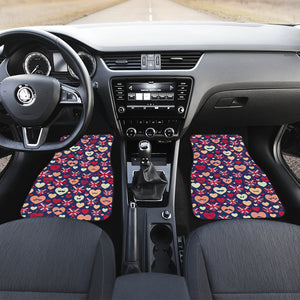British Pattern Print Design 02 Front Car Mats