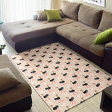 Ostrich Pattern Print Design 05 Area Rug