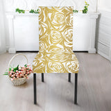 Rose Pattern Print Design 05 Dining Chair Slipcover