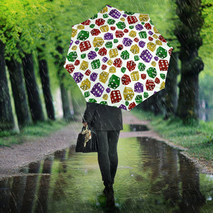 Dice Pattern Print Design 03 Umbrella