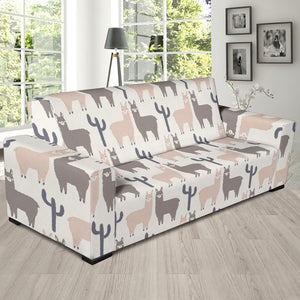 Llama Alpaca Pattern Sofa Slipcover