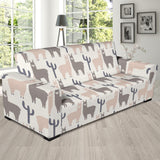 Llama Alpaca Pattern Sofa Slipcover