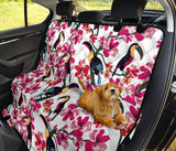 Toucan Flower Design Pattern Dog Car Seat Covers