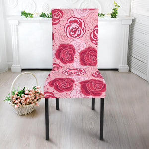 Rose Pattern Print Design 02 Dining Chair Slipcover