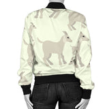 Little Young Goat Pattern Women'S Bomber Jacket