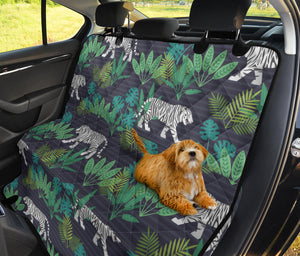 White Bengal Tigers Tropical Plant Dog Car Seat Covers