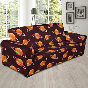 Hamburger Pattern Print Design 05 Sofa Slipcover
