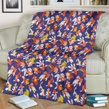 Goldfish Pattern Print Design 04 Premium Blanket