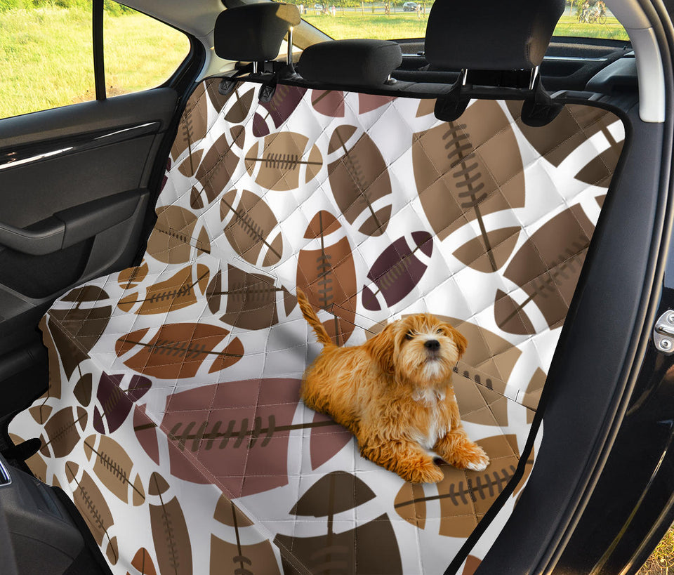 American Football Ball Pattern Dog Car Seat Covers