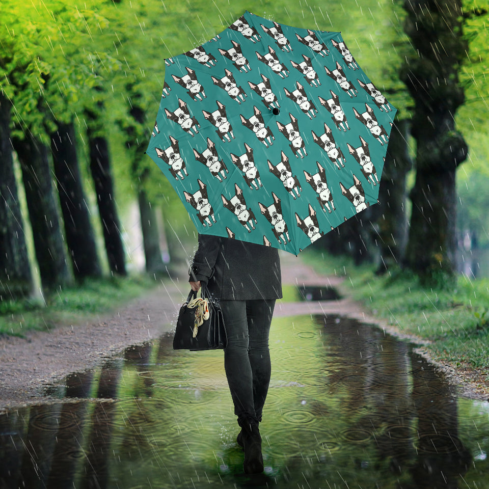 Hand Drawn Boston Terrier Dog Pattern Umbrella