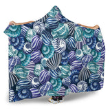 Shell Design Pattern Hooded Blanket