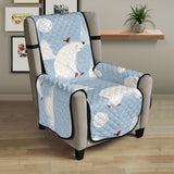 Cute polar bears Christmas decoration pattern Chair Cover Protector