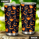 Halloween Pattern Pumpkin Background Tumbler
