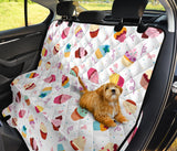 Cake Cupcake Design Pattern Dog Car Seat Covers