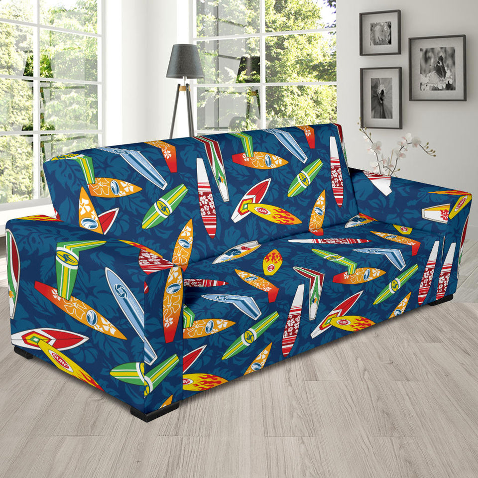 Surfboard Pattern Print Design 01  Sofa Slipcover