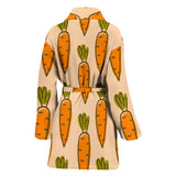 Carrot Pattern Print Design 04 Women's Bathrobe