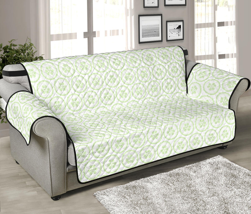 Cucumber pattern background Sofa Cover Protector