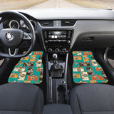 Camera Pattern Print Design 03 Front and Back Car Mats