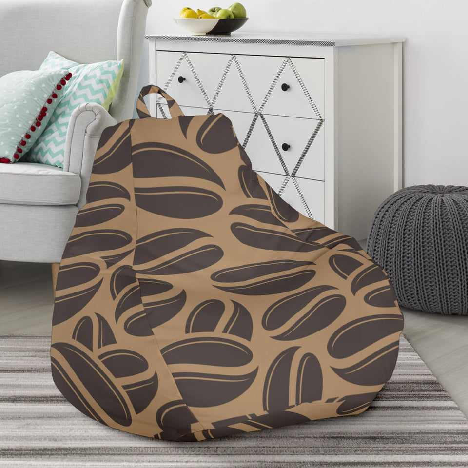 Coffee Bean On Brown Background Bean Bag Cover