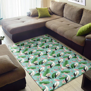 Pelican Pattern Print Design 01 Area Rug