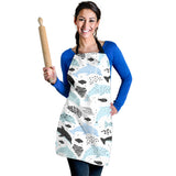 Cute Dolphins Childish Style Pattern Adjustable Apron