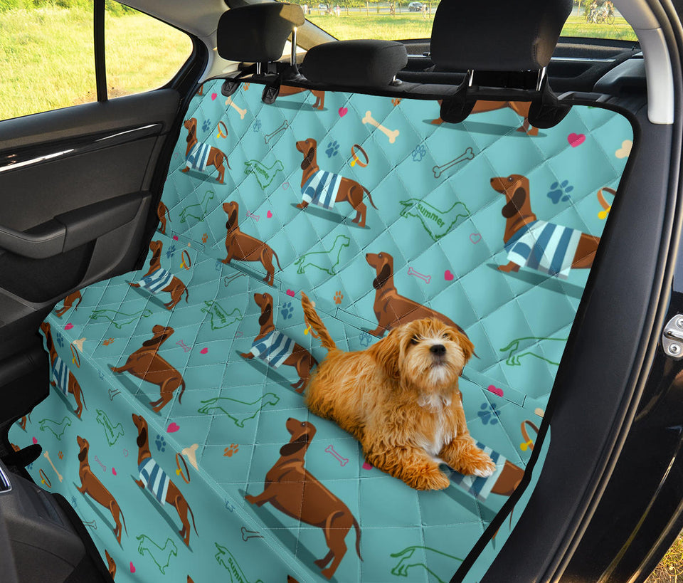 Dachshund Decorative Background Dog Car Seat Covers