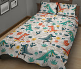 Cute Crocodile Pattern Quilt Bed Set