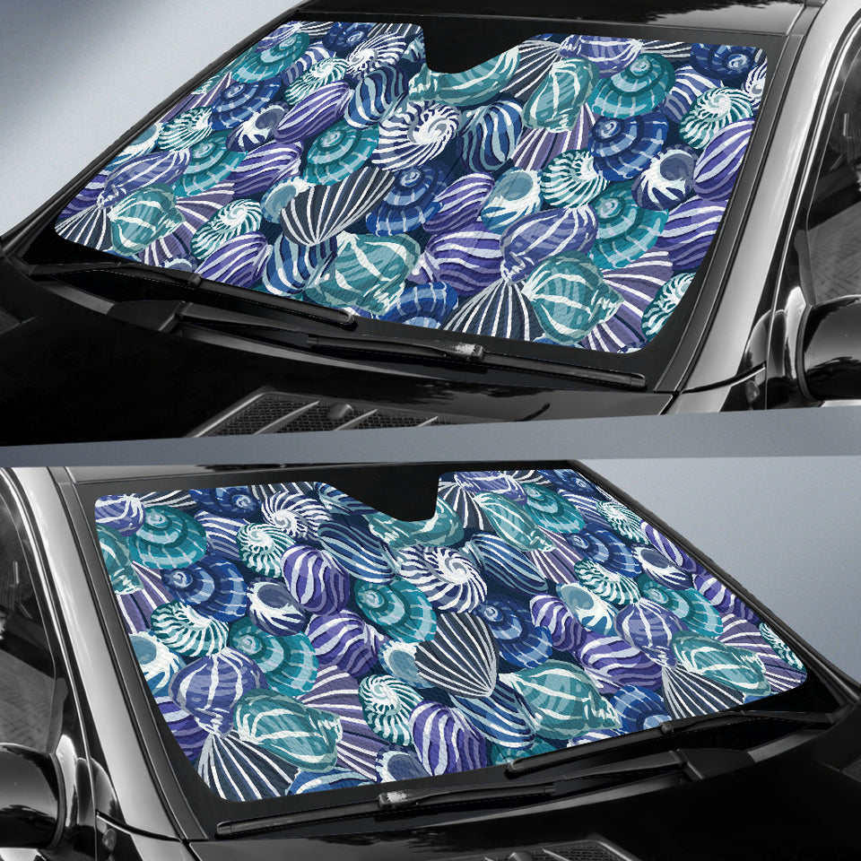 Shell Design Pattern Car Sun Shade