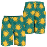 Sun Green Background Men Shorts