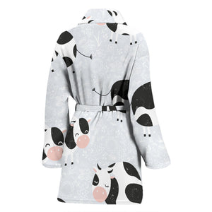 Cute Cows Pattern Women'S Bathrobe