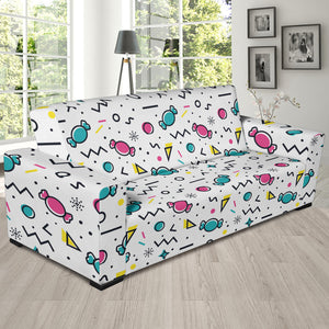 Candy Design Pattern Sofa Slipcover