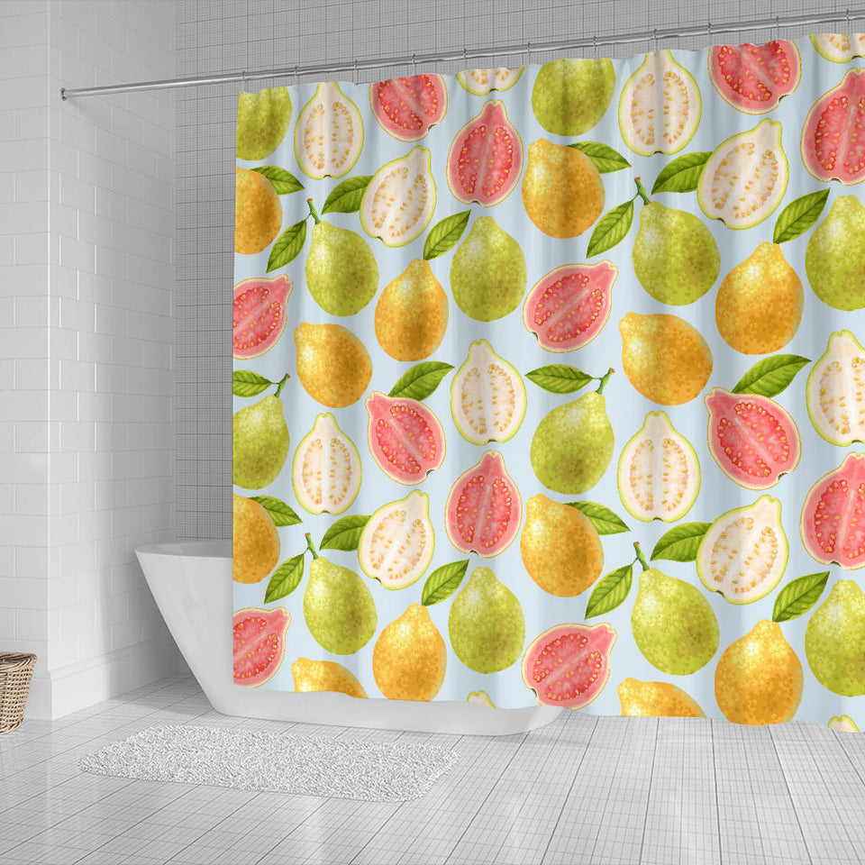 Guava Design Pattern Shower Curtain Fulfilled In US