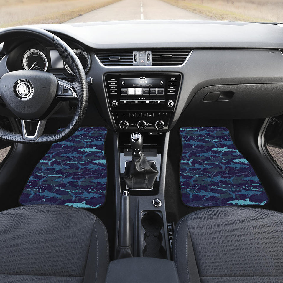 Shark Pattern Front Car Mats