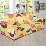 Cake Cupcake Heart Cherry Pattern Sofa Slipcover