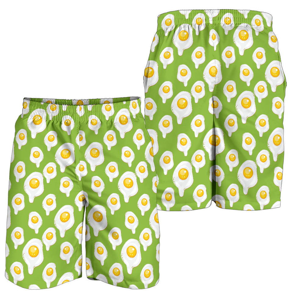 Fried Eggs Pattern Print Design 01 Men Shorts