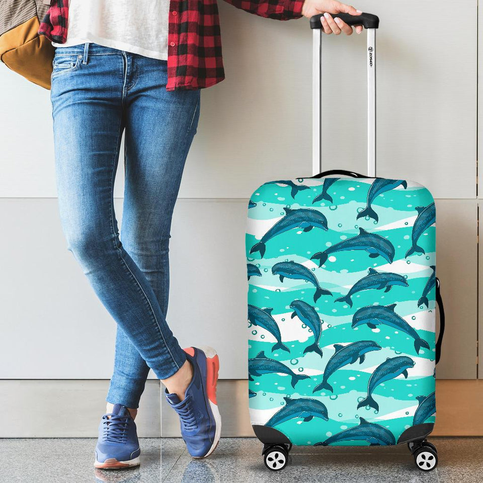 Dolphin Sea Pattern Cabin Suitcases Luggages
