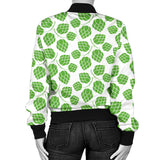 Hop Pattern Background Women'S Bomber Jacket