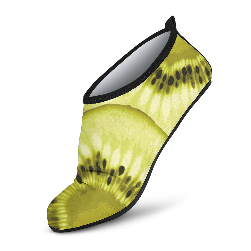 Sliced Kiwi Pattern Aqua Shoes