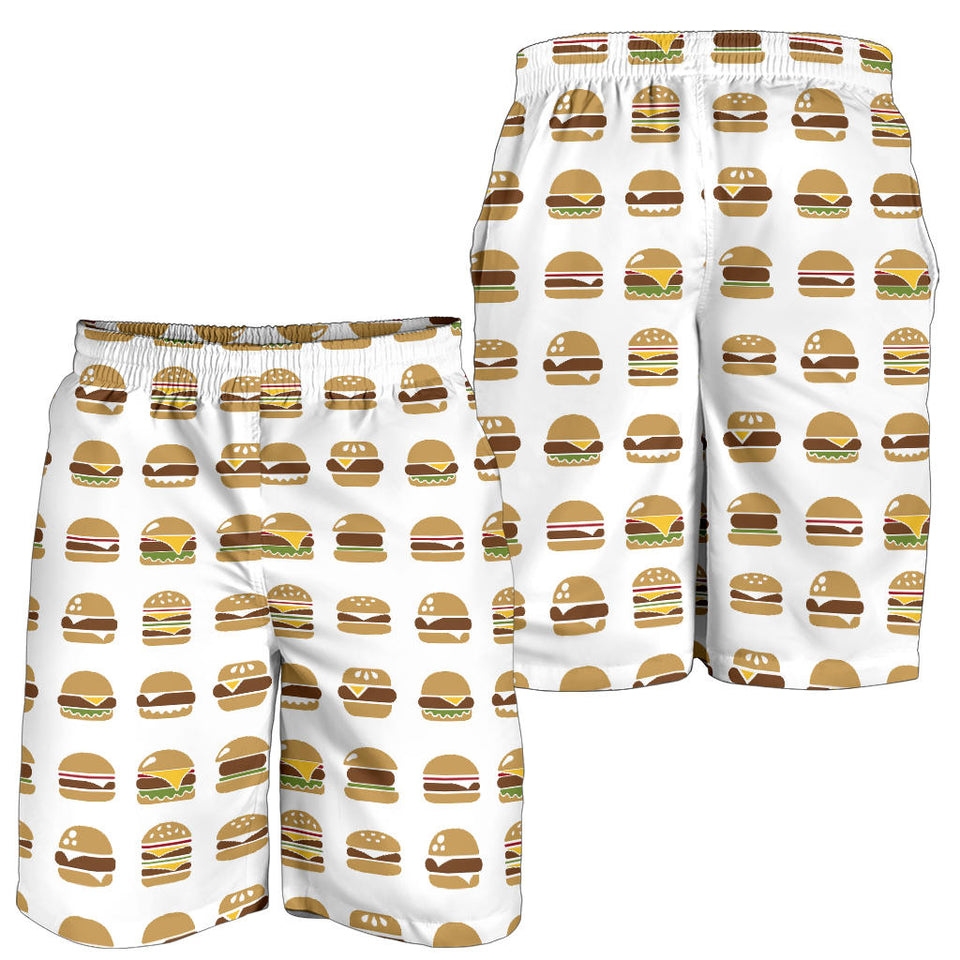 Hamburger Pattern Print Design 02 Men Shorts