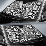 Zebra Skin Pattern Car Sun Shade
