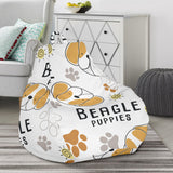 Cute Beagle Dog Pattern Background Bean Bag Cover